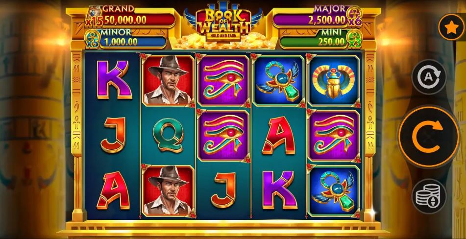 Spin the reels and win the Grand jackpot in Book of Wealth slot game